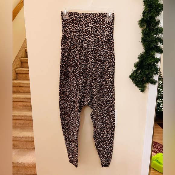 SOLD-American Apparel Cheetah Print Harem Pants - Picture 6 of 6